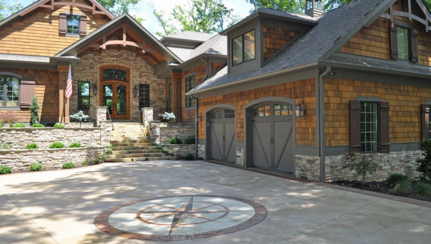 Custom built home with double garage tin Bloomington Indiana